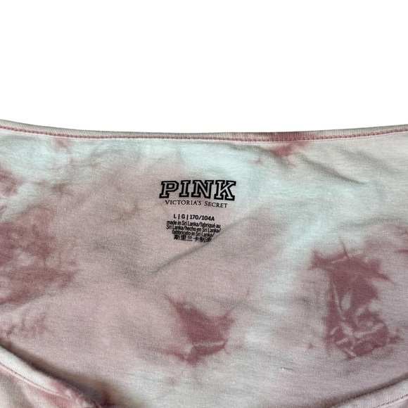 Victoria’s Secret Pink White Long Sleeve Cotton Bodysuit Women Sz L - Picture 4 of 5